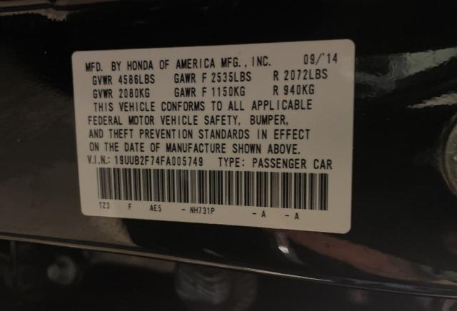 2015 ACURA TLX ADVANC 19UUB2F74FA005749
