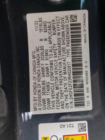 2HGFE2F23RH520817 2024 HONDA CIVIC - Image 13