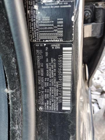 2002 BMW 325 Xi VIN: WBAEU33492PF65951 Lot: 55651384