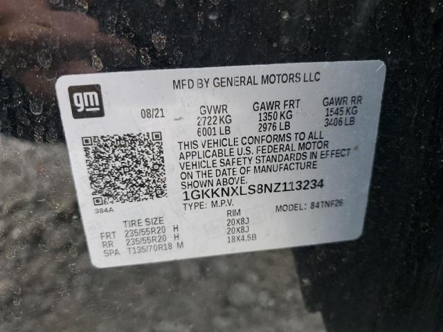 2022 GMC Acadia Denali VIN: 1GKKNXLS8NZ113234 Lot: 56501204