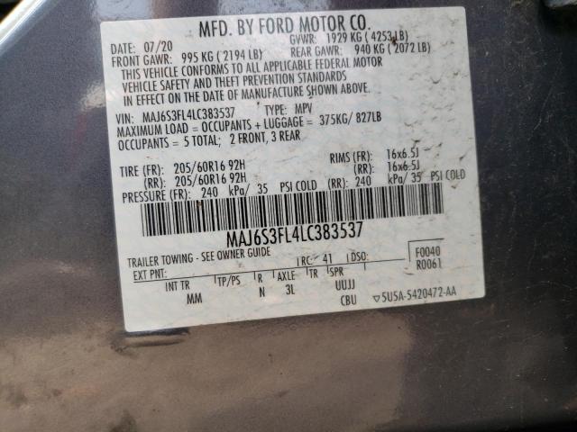 2020 FORD ECOSPORT S - MAJ6S3FL4LC383537