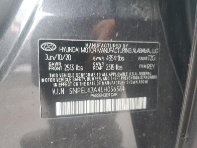 2020 Hyundai Sonata Sel VIN: 5NPEL4JA4LH056364 Lot: 56052694