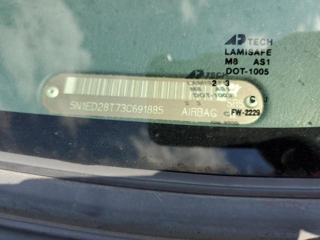 2003 Nissan Xterra Xe VIN: 5N1ED28T73C691885 Lot: 54754724