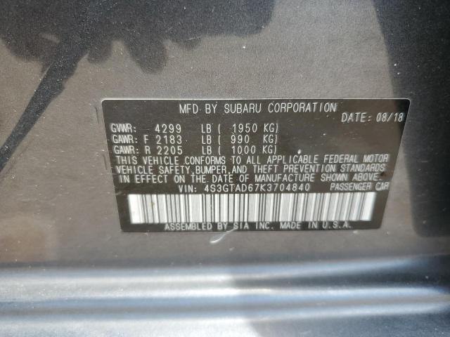 2019 Subaru Impreza Premium VIN: 4S3GTAD67K3704840 Lot: 57035384