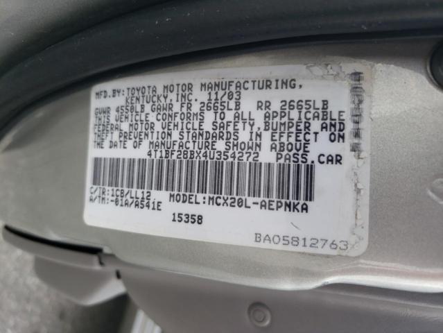 2004 Toyota Avalon Xl VIN: 4T1BF28BX4U354272 Lot: 56077734