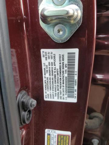 2019 Honda Cr-V Exl VIN: 7FARW2H82KE023333 Lot: 56044314