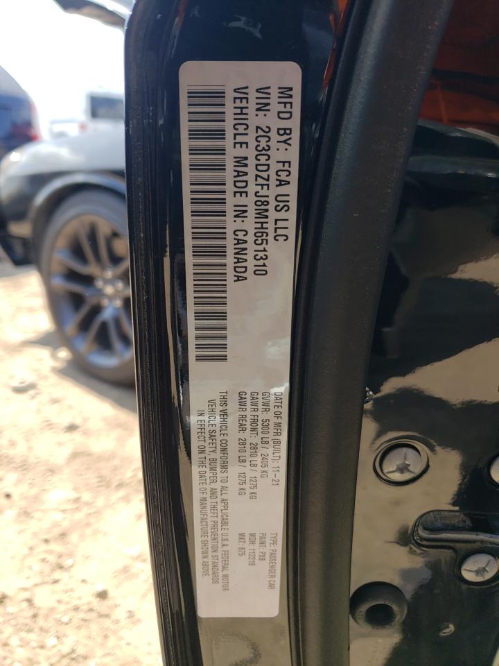 2C3CDZFJ8MH651310 2021 Dodge Challenger R/T Scat Pack