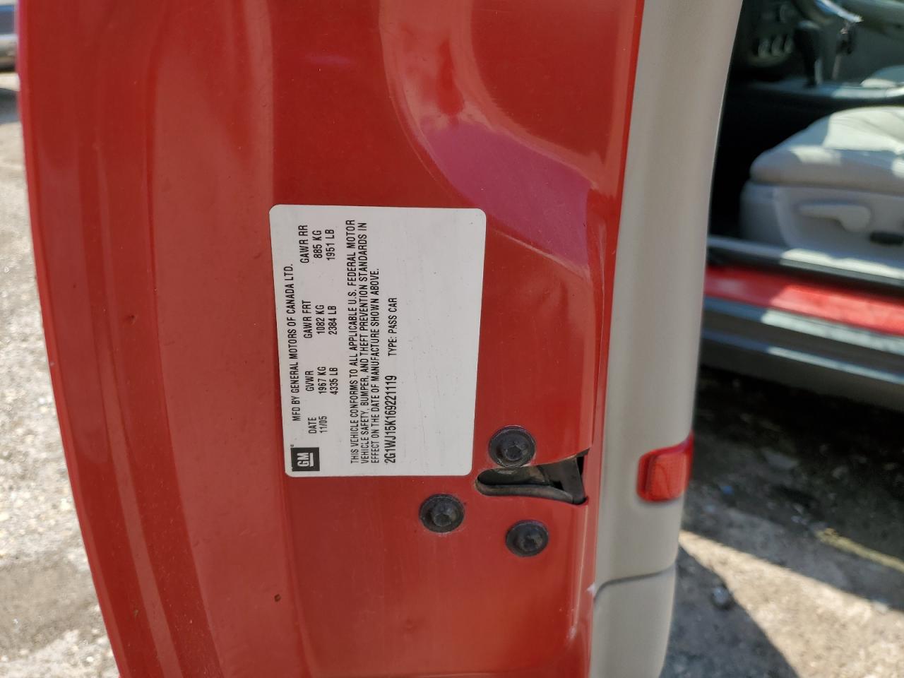 2G1WJ15K169221119 2006 Chevrolet Monte Carlo Ls