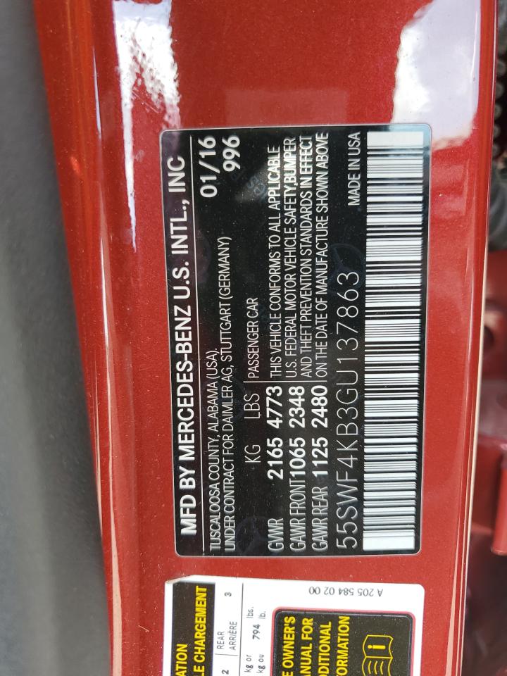 55SWF4KB3GU137863 2016 Mercedes-Benz C 300 4Matic