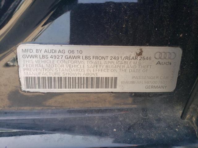 2011 Audi A4 Premium VIN: WAUBFAFL9BN007501 Lot: 54330794