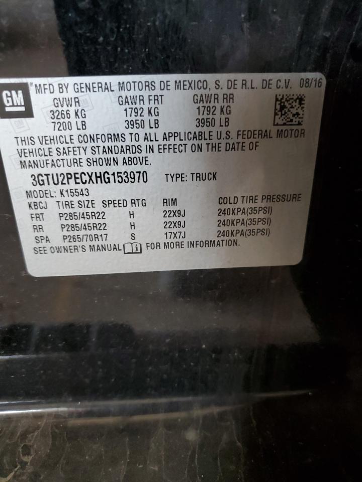 3GTU2PECXHG153970 2017 GMC Sierra K1500 Denali