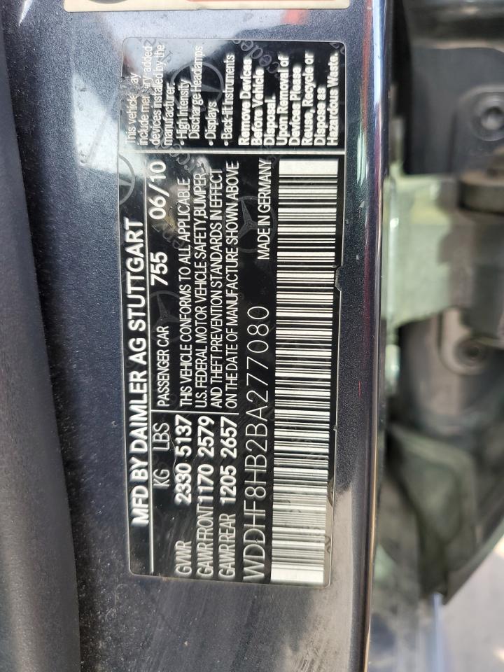 WDDHF8HB2BA277080 2011 Mercedes-Benz E 350 4Matic