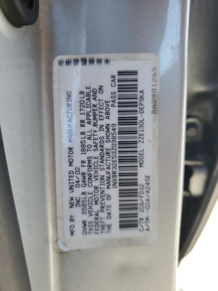 1NXBR32E53Z038549 2003 Toyota Corolla Ce