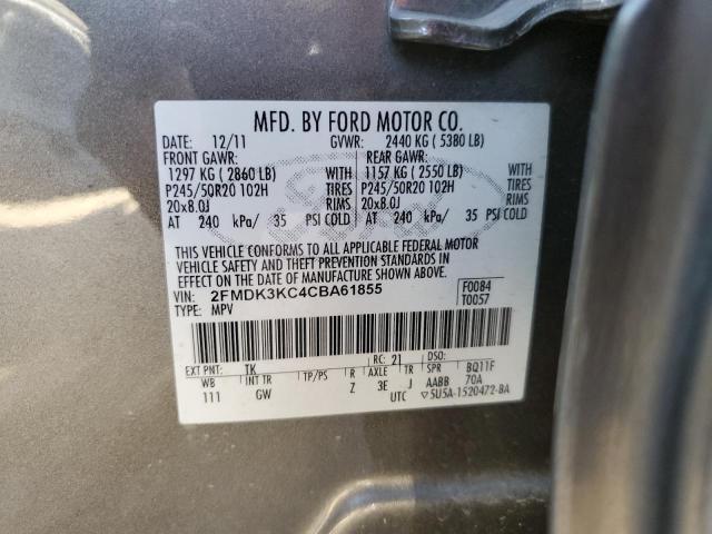 2FMDK3KC4CBA61855 | 2012 Ford edge limited