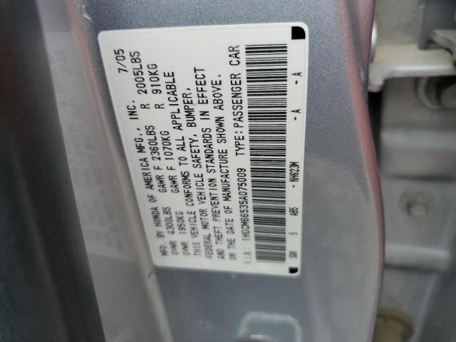 2005 Honda Accord Ex VIN: 1HGCM66535A075009 Lot: 53341204