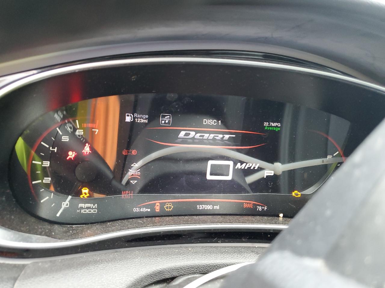 1C3CDFCBXED907375 2014 Dodge Dart Limited