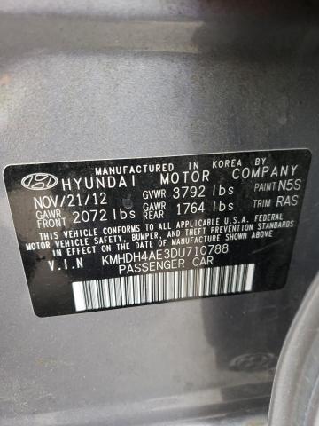 2013 Hyundai Elantra Gls VIN: KMHDH4AE3DU710788 Lot: 55376004