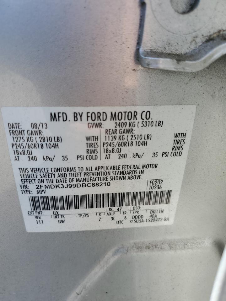 2FMDK3J99DBC88210 2013 Ford Edge Sel