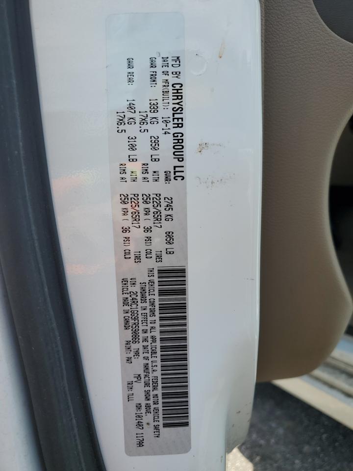 2C4RC1GG9FR590866 2015 Chrysler Town & Country Limited Platinum