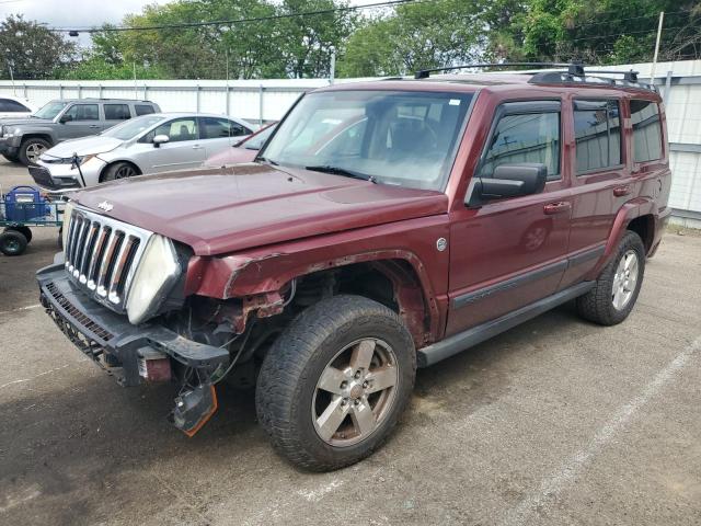 JEEP COMMANDER 2007 maroon  flexible fuel 1J8HG48P97C545915 photo #1