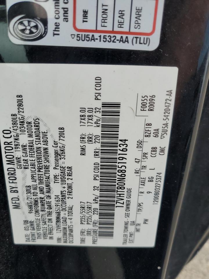 1ZVHT80N685191634 2008 Ford Mustang