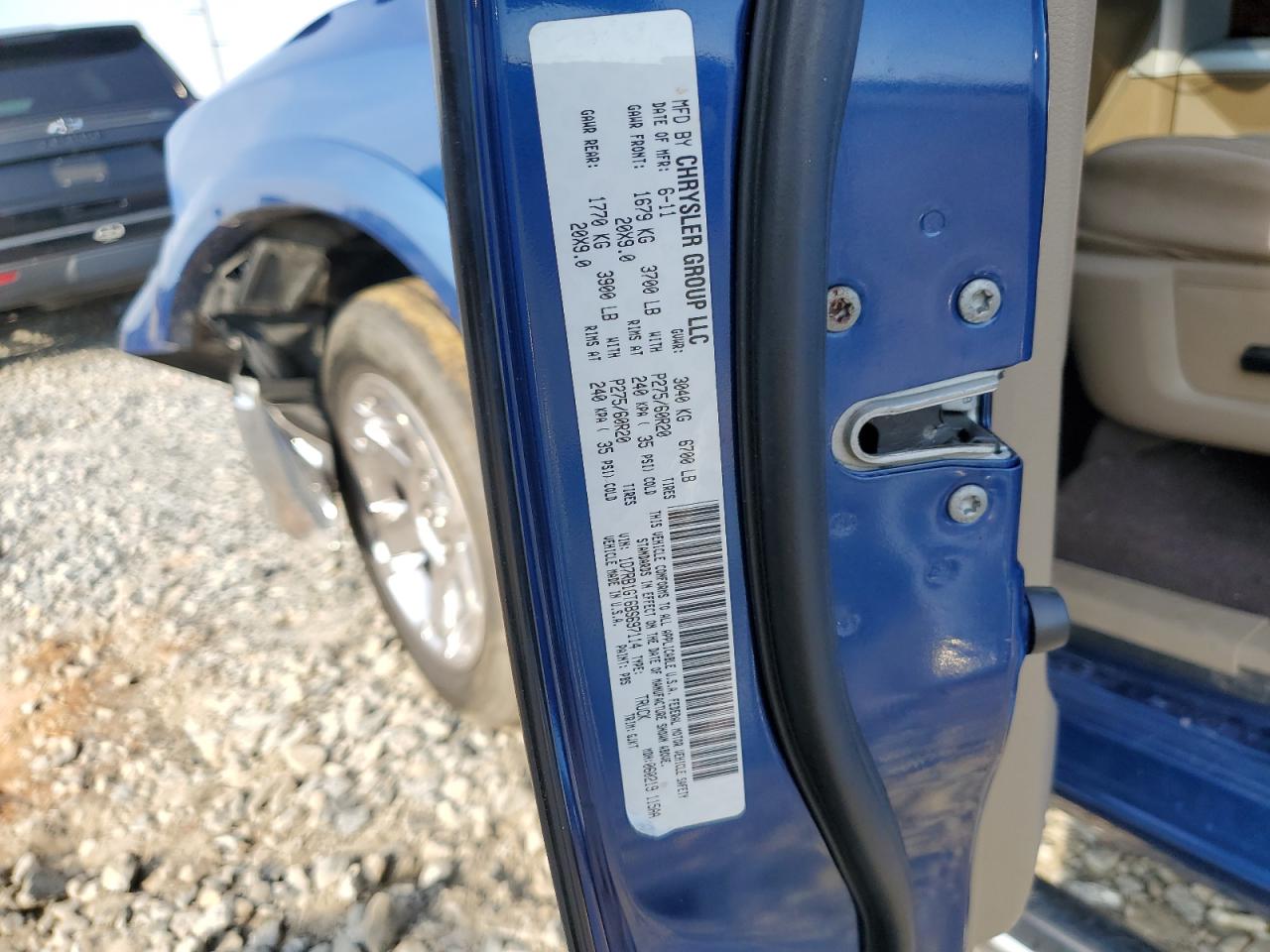 1D7RB1GT6BS697114 2011 Dodge Ram 1500