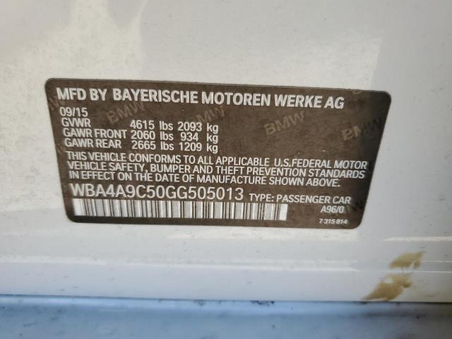 2016 BMW 428 I Gran Coupe Sulev VIN: WBA4A9C50GG505013 Lot: 54645284