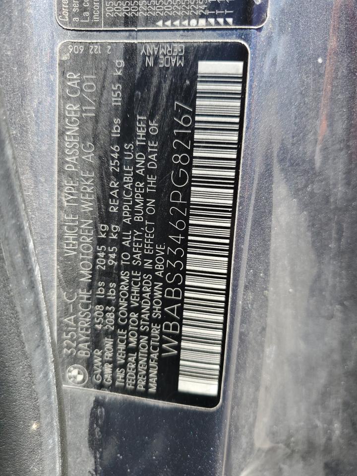 WBABS33462PG82167 2002 BMW 325 Ci