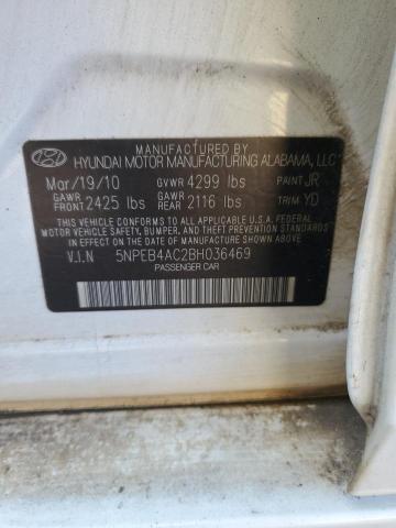 2011 Hyundai Sonata Gls VIN: 5NPEB4AC2BH036469 Lot: 53733264