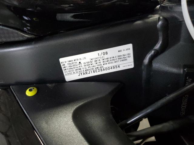 2008 YAMAHA YZFR6 JYARJ16E28A004954