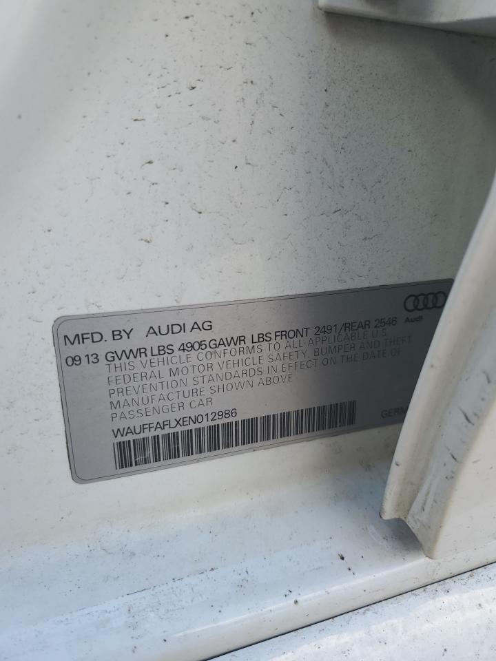 WAUFFAFLXEN012986 2014 Audi A4 Premium Plus