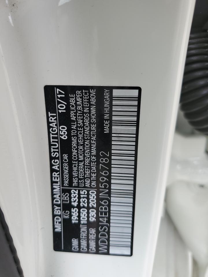 WDDSJ4EB6JN596782 2018 Mercedes-Benz Cla 250