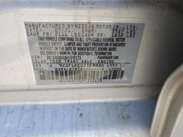 2021 NISSAN SENTRA S - 3N1AB8BV6MY310173