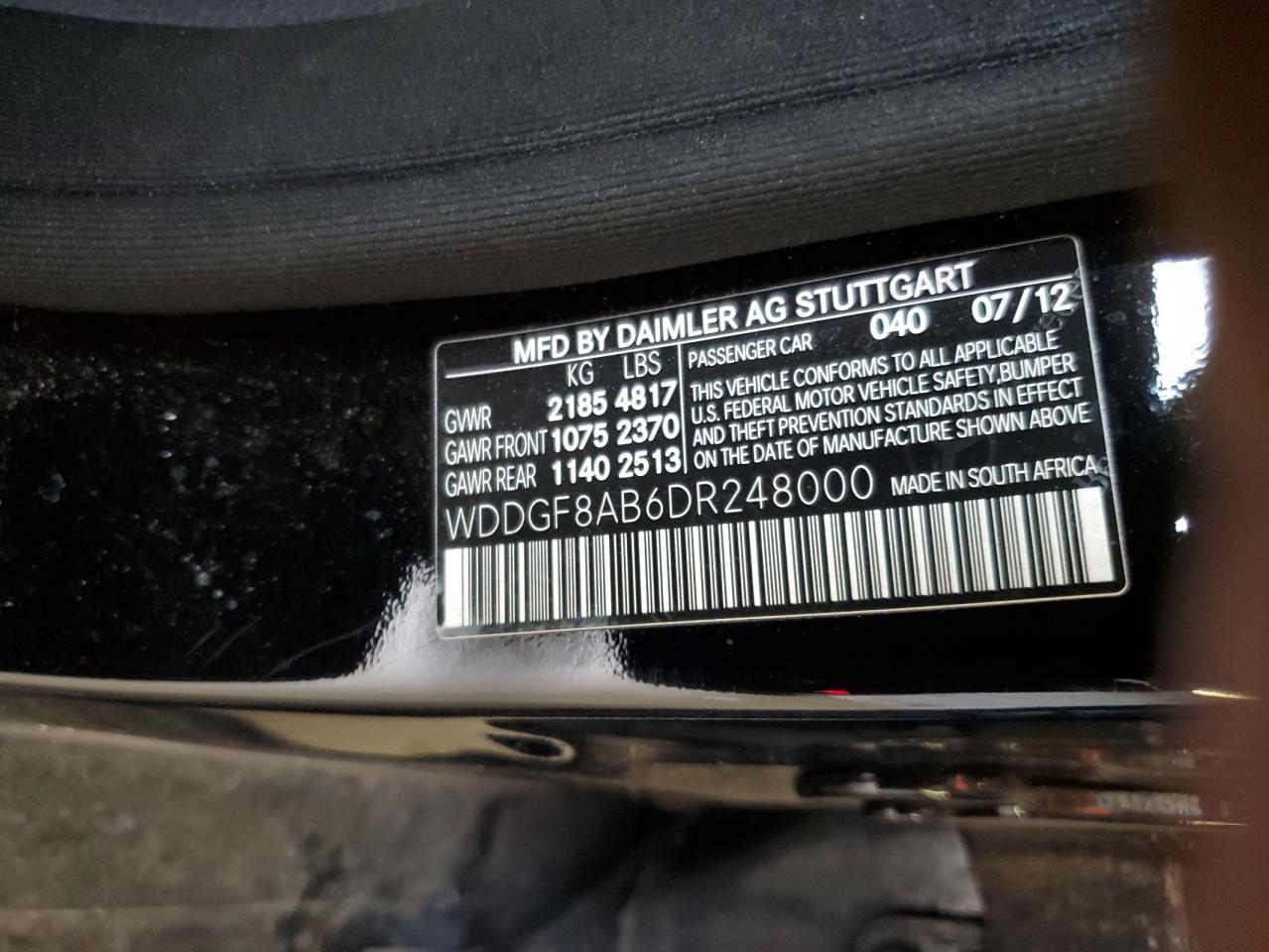 WDDGF8AB6DR248000 2013 Mercedes-Benz C 300 4Matic