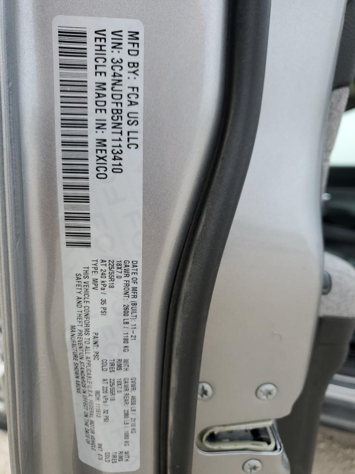 3C4NJDFB5NT113410 2022 Jeep Compass Latitude Lux