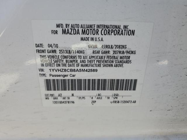 2010 Mazda 6 S VIN: 1YVHZ8CB8A5M42589 Lot: 53619374