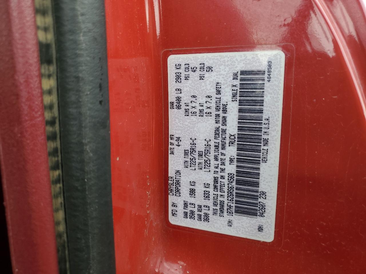 1B7HF16Z6RS674569 1994 Dodge Ram 1500