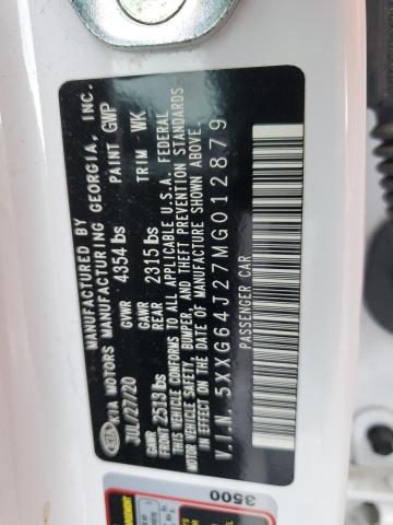 2021 Kia K5 Gt Line VIN: 5XXG64J27MG012879 Lot: 53868704