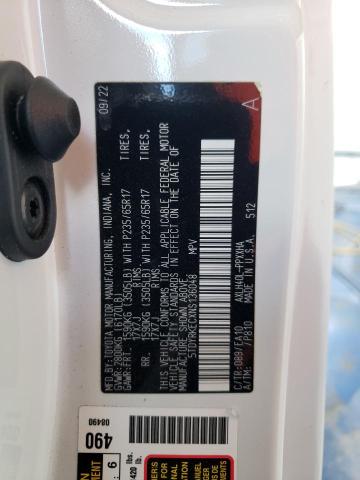 2022 Toyota Sienna Xle VIN: 5TDYRKECXNS136048 Lot: 54699184