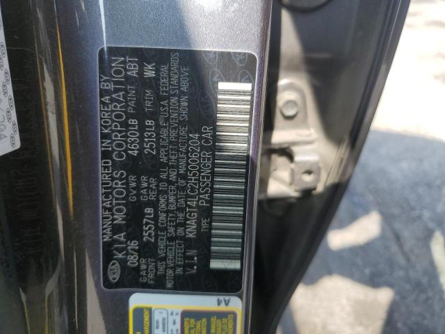 2017 Kia Optima Hybrid VIN: KNAGT4LC2H5006204 Lot: 56256704