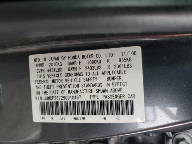 2009 Honda Accord Ex VIN: JHMCP26729C010497 Lot: 55621444