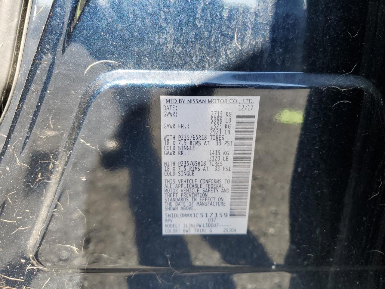 5N1DL0MMXJC517159 2018 Infiniti Qx60