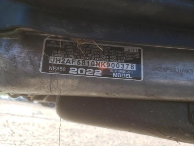 2022 HONDA NPS50 JH2AF5810NK900378