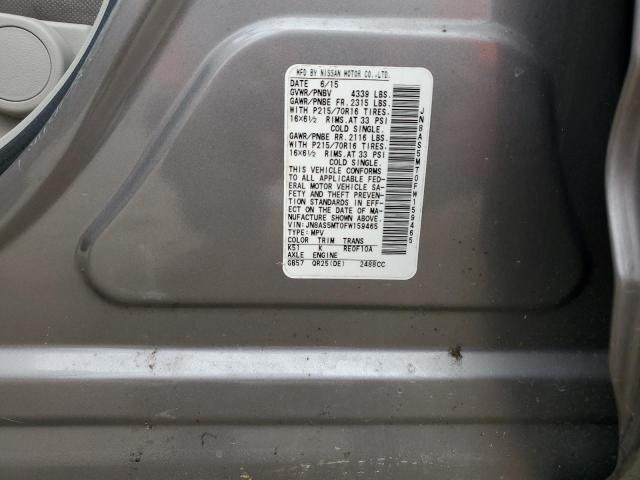 2015 NISSAN ROGUE SELE - JN8AS5MT0FW159465