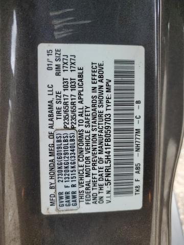 2015 Honda Odyssey Ex VIN: 5FNRL5H41FB059703 Lot: 55394514