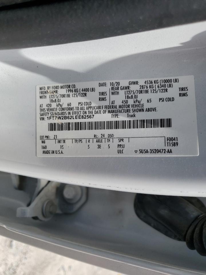 1FT7W2B62LEE82567 2020 Ford F250 Super Duty