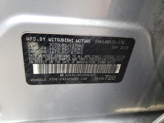 2014 Mitsubishi Mirage De VIN: ML32A3HJ9EH006587 Lot: 57257054