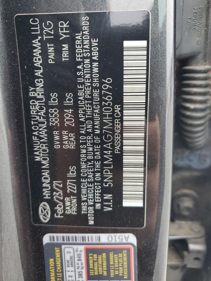 5NPLM4AG7MH036796 2021 Hyundai Elantra Sel