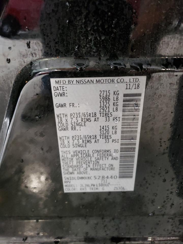 5N1DL0MMXKC528440 2019 Infiniti Qx60 Luxe