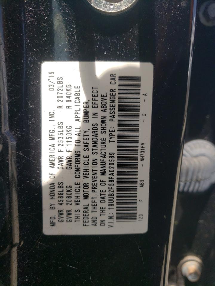 19UUB2F58FA020589 2015 Acura Tlx Tech